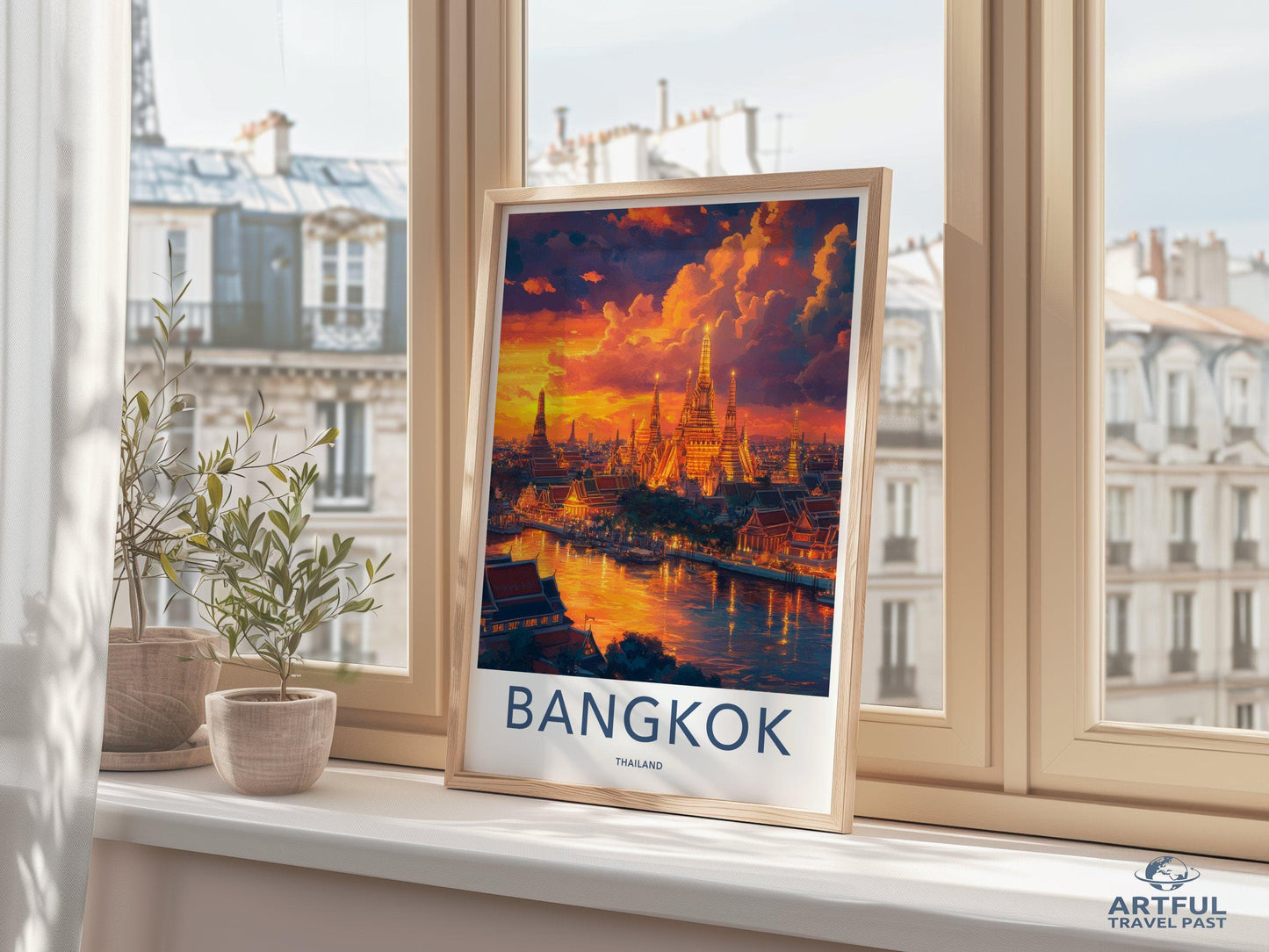 Bangkok Poster | Thailand Wall Art | Asia Decor