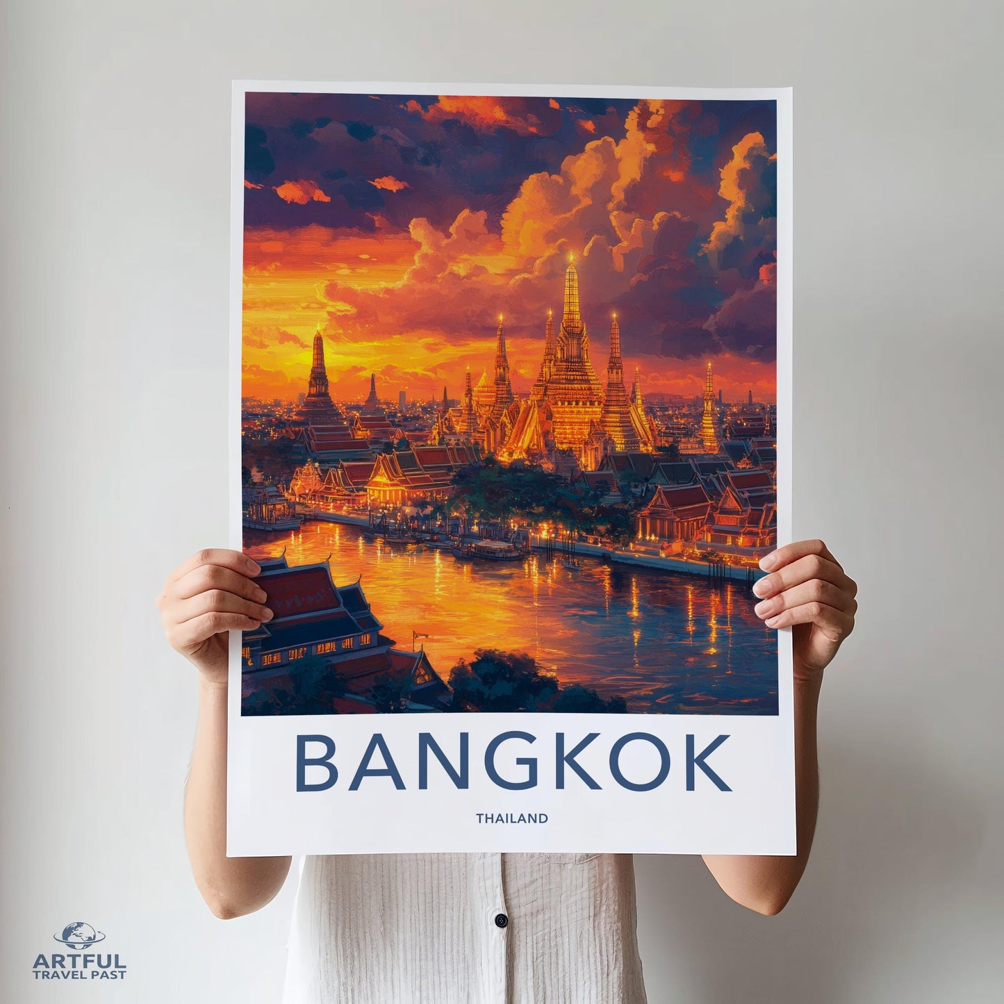 Bangkok Poster | Thailand Wall Art | Asia Decor
