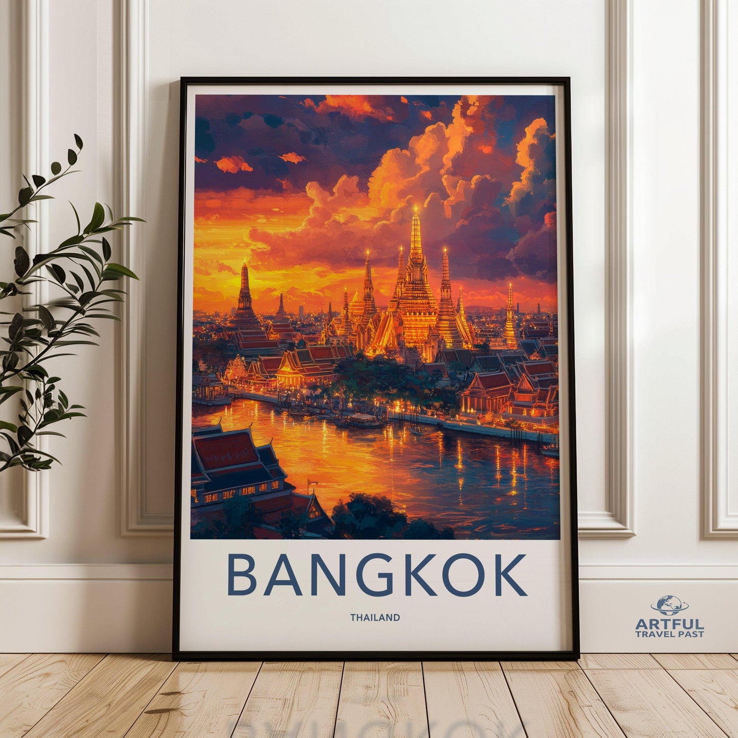 Bangkok Poster | Thailand Wall Art | Asia Decor