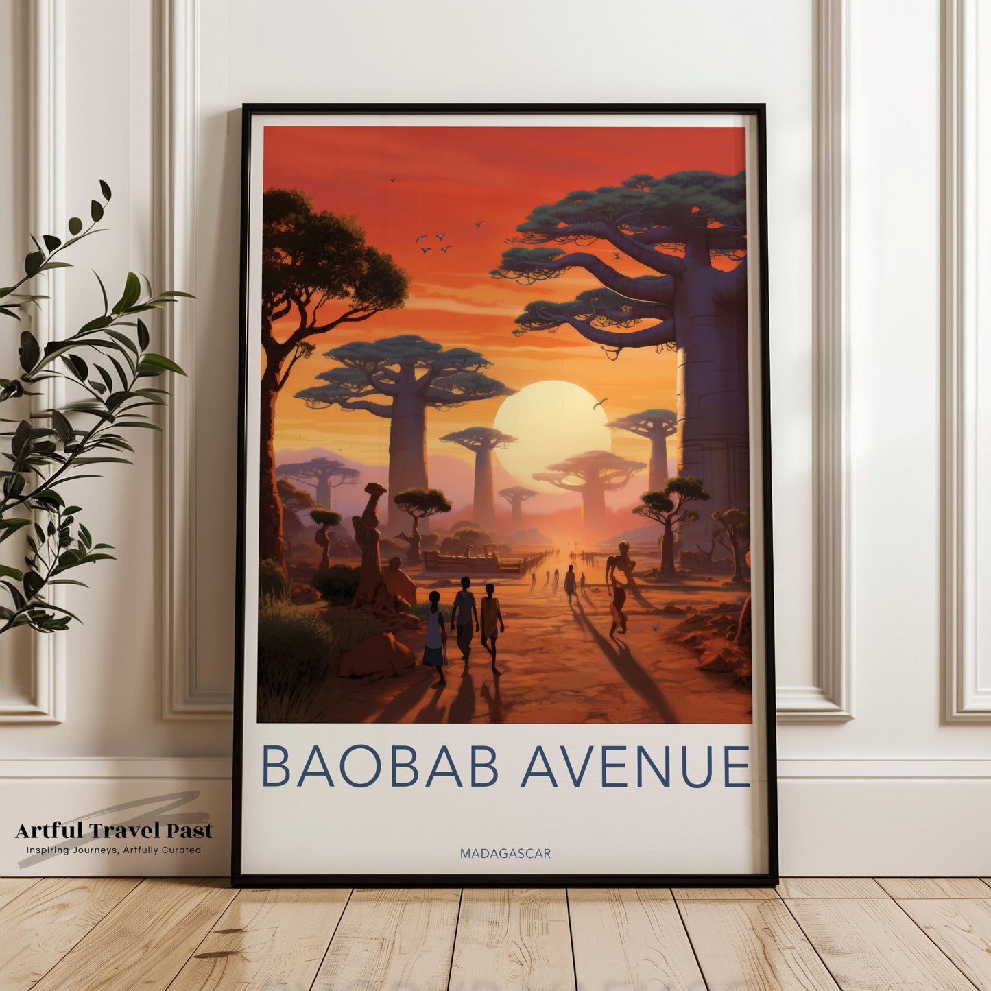 Baobab Avenue Poster | Madagascar Wall Art
