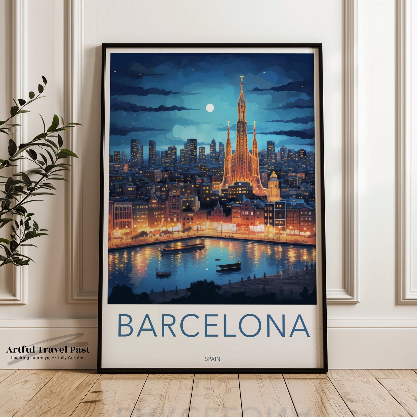 Barcelona Poster | Sagrada Familia | Spain Wall Art