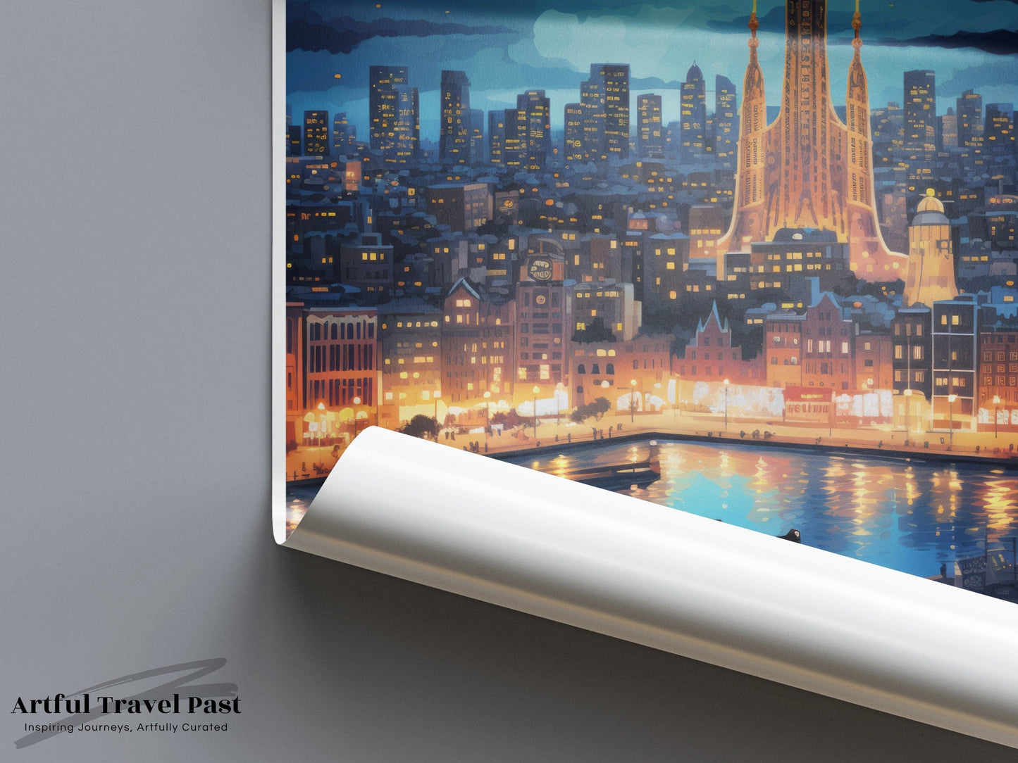 Barcelona Poster | Sagrada Familia | Spain Wall Art