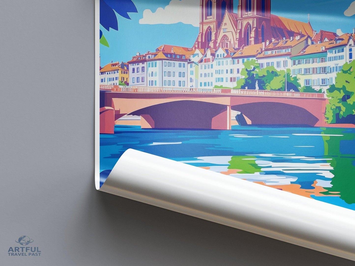Basel Poster | Switzerland Wall Art | Europe Decor
