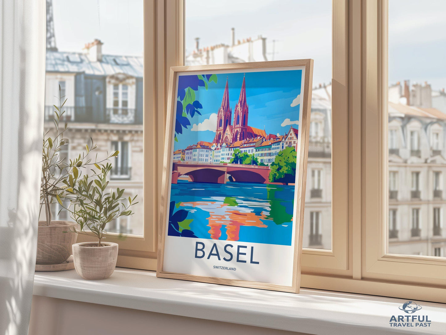 Basel Poster | Switzerland Wall Art | Europe Decor
