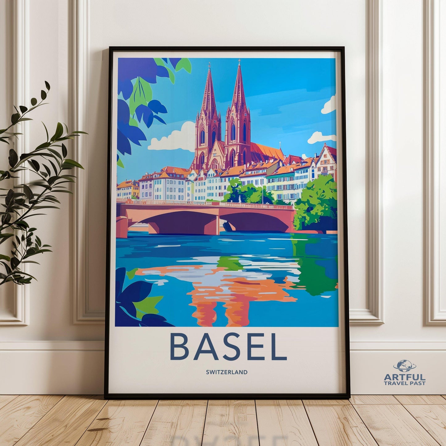 Basel Poster | Switzerland Wall Art | Europe Decor