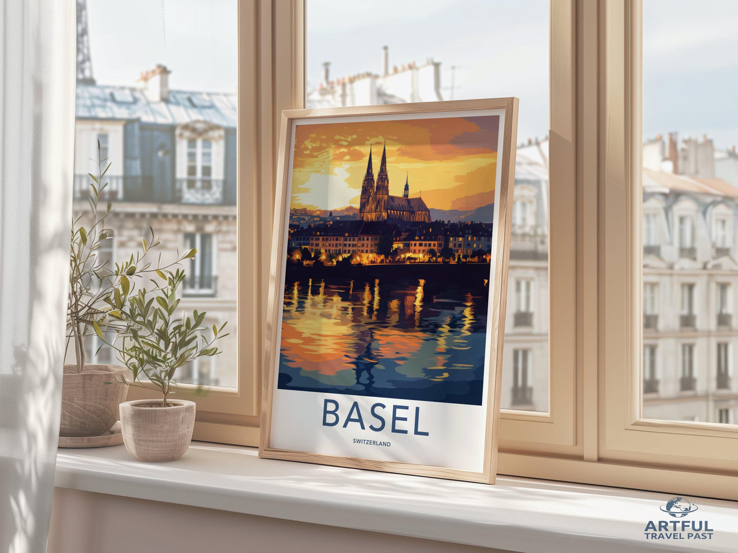 Basel Poster | Switzerland Wall Art | Europe Decor