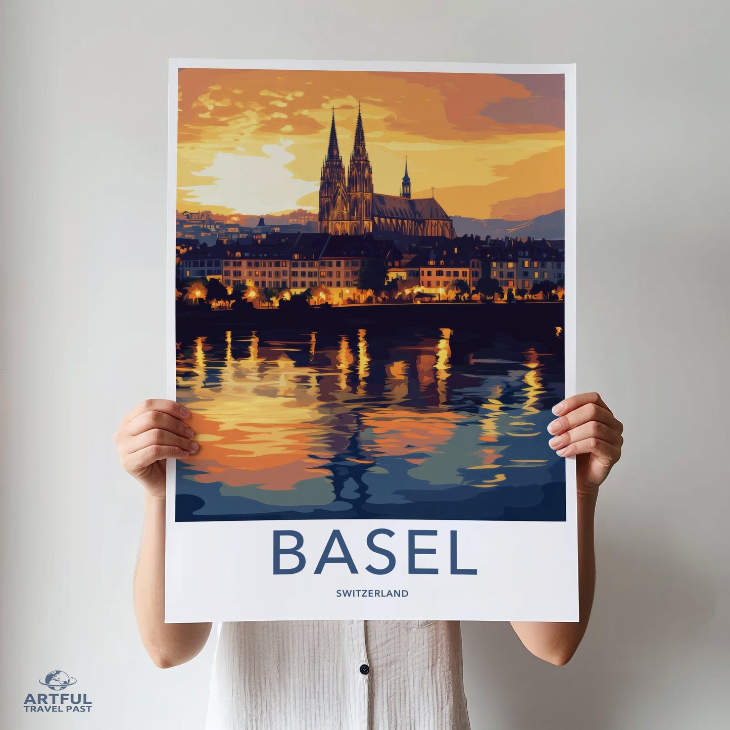Basel Poster | Switzerland Wall Art | Europe Decor