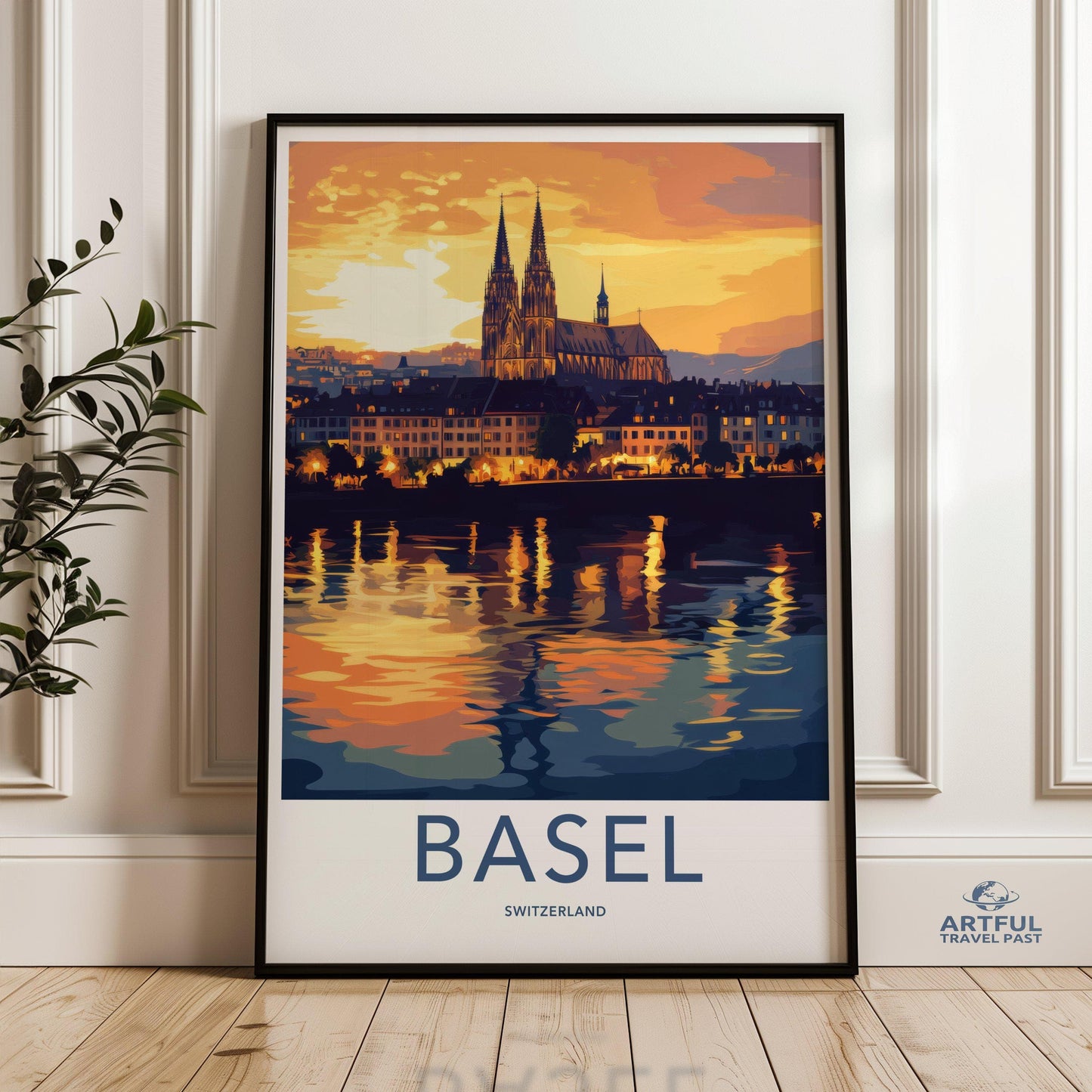 Basel Poster | Switzerland Wall Art | Europe Decor