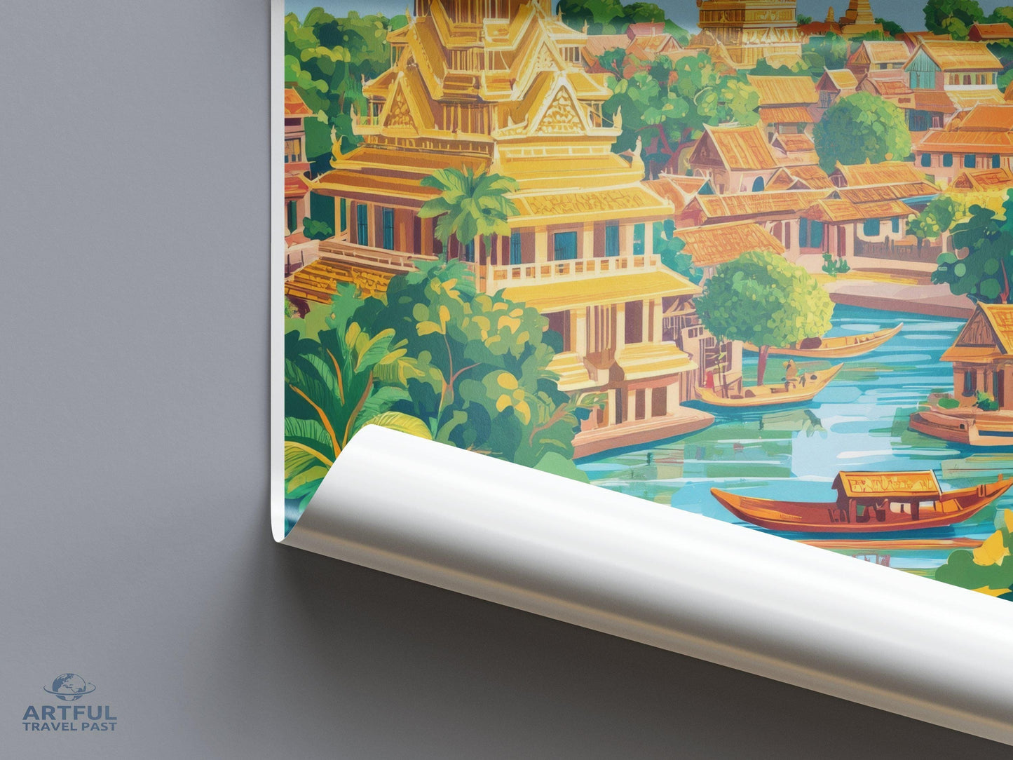 Battambang Poster - Cambodia Wall Art
