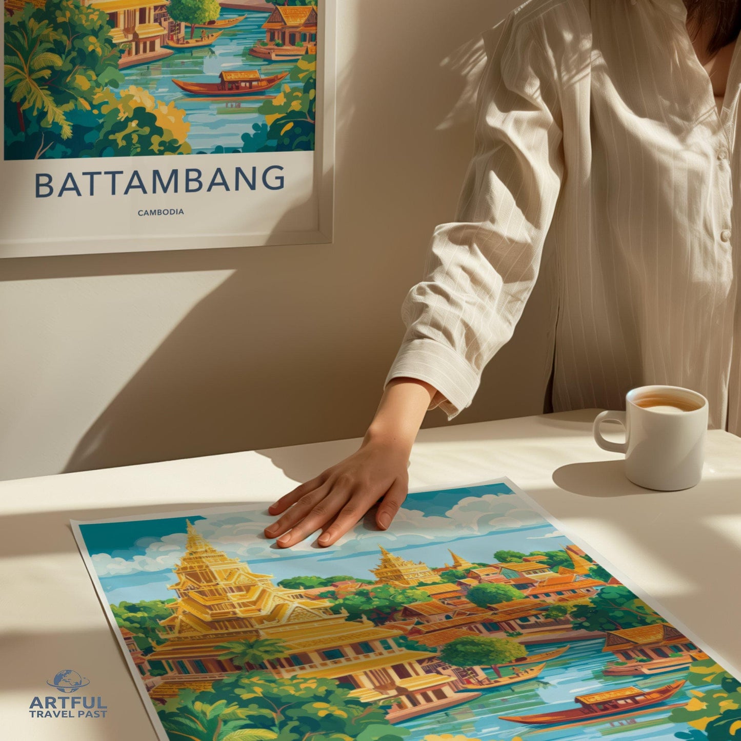Battambang Poster - Cambodia Wall Art