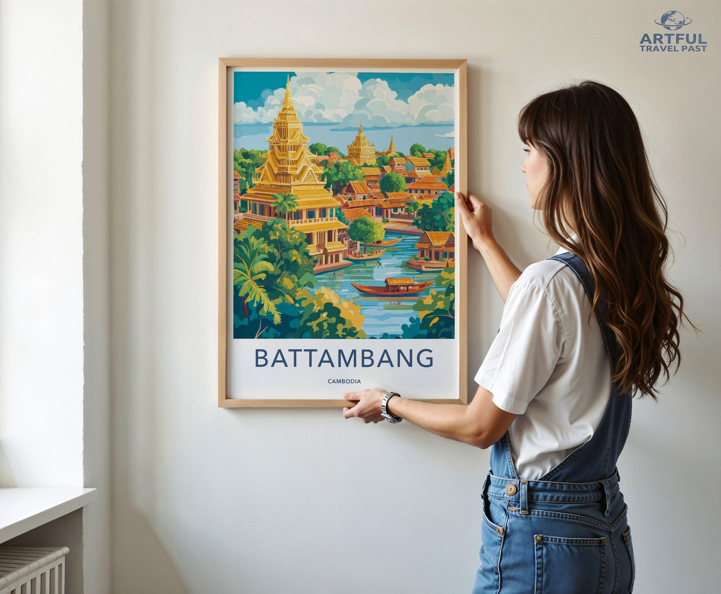 Battambang Poster - Cambodia Wall Art
