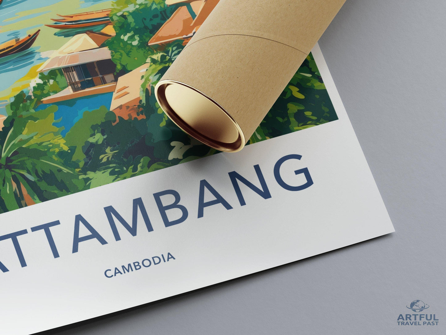 Battambang Poster - Cambodia Wall Art