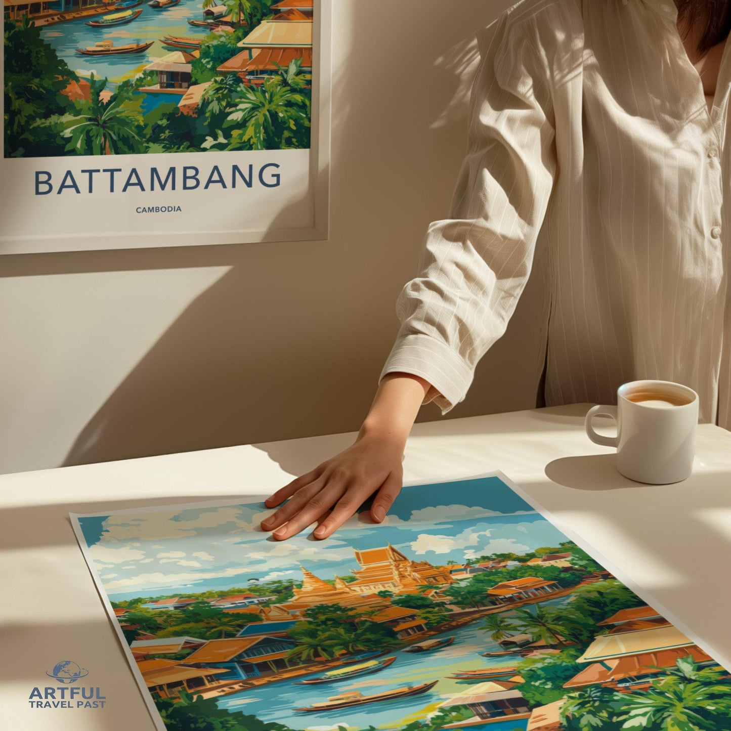 Battambang Poster - Cambodia Wall Art