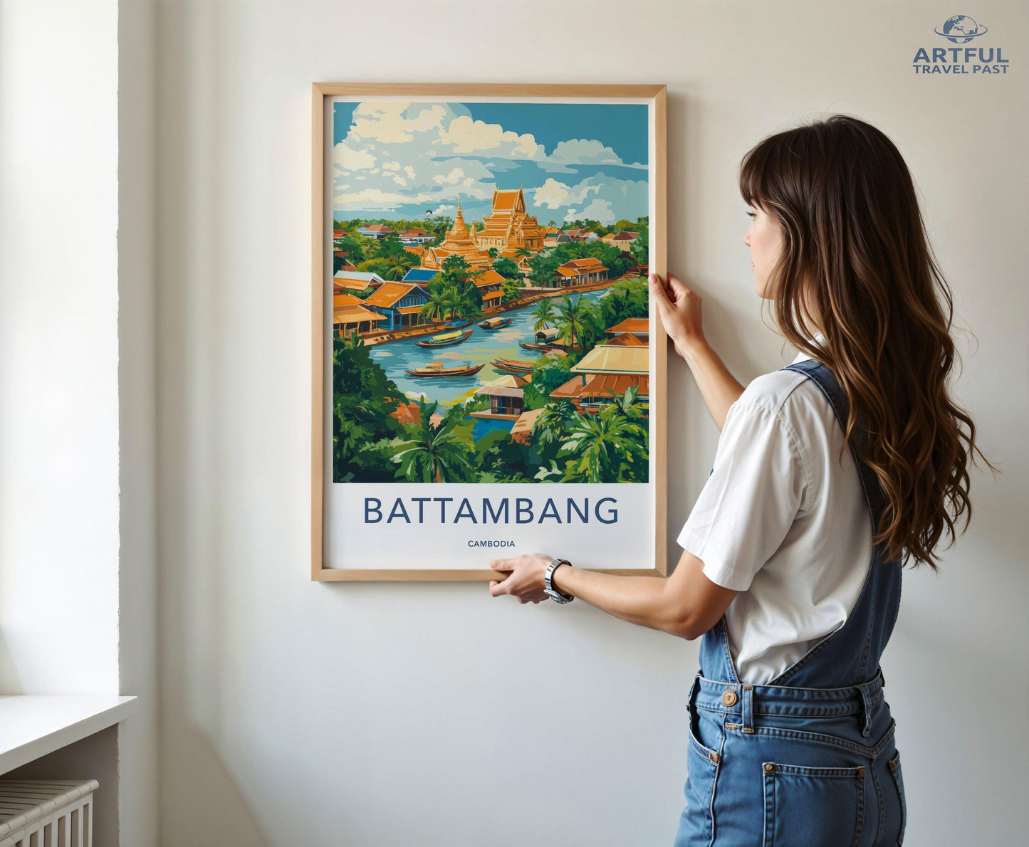 Battambang Poster - Cambodia Wall Art