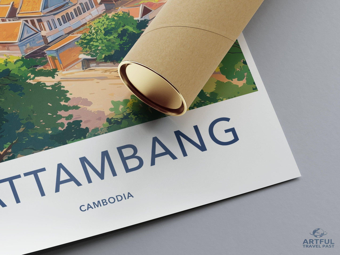 Battambang Poster - Cambodia Wall Art