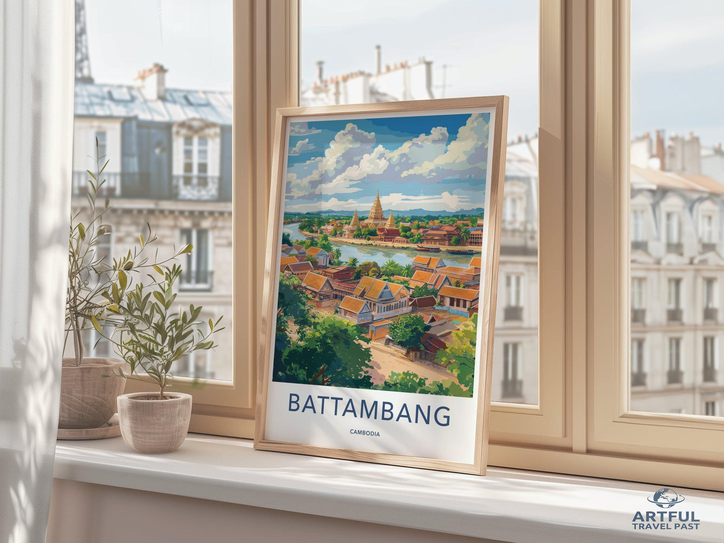 Battambang Poster - Cambodia Wall Art
