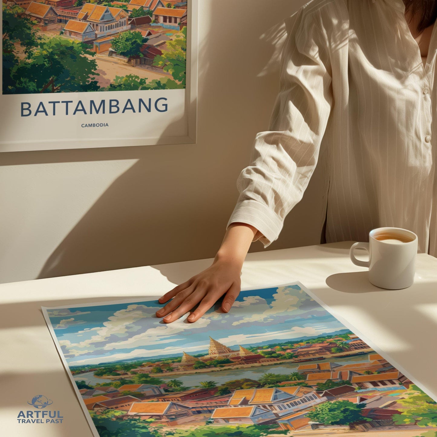 Battambang Poster - Cambodia Wall Art