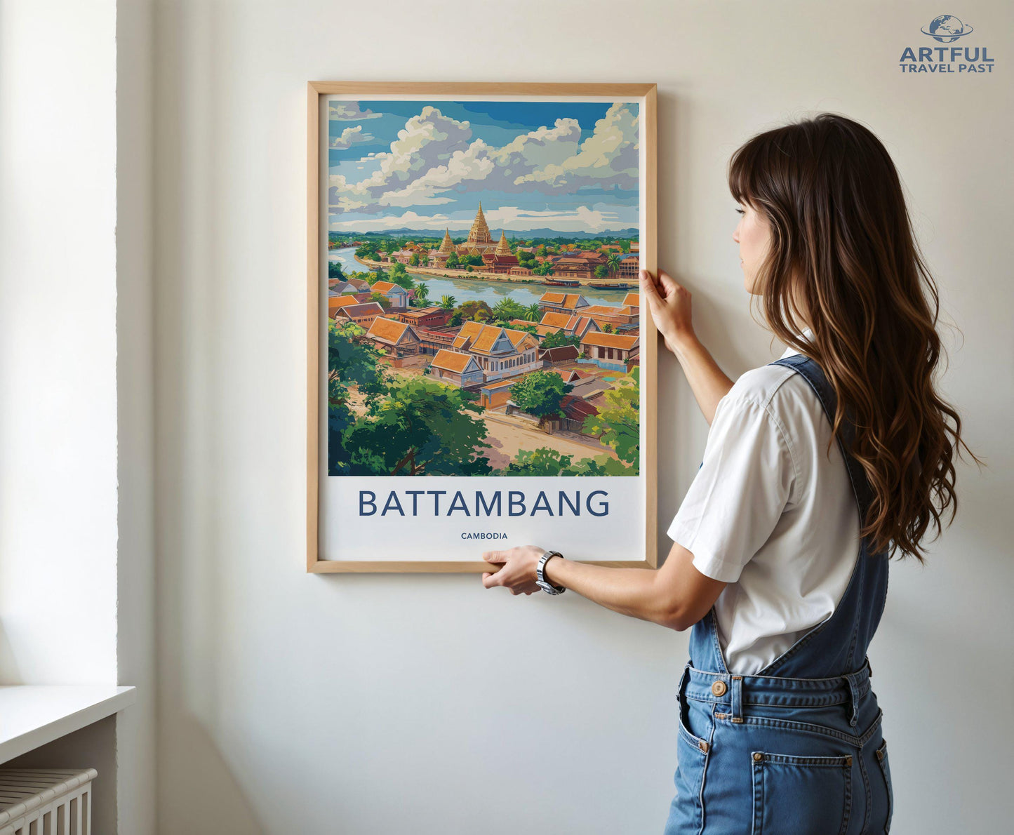 Battambang Poster - Cambodia Wall Art