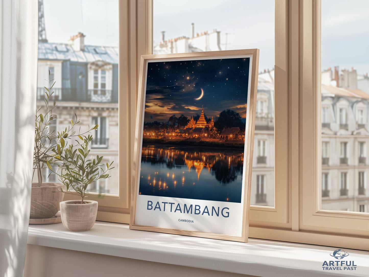 Battambang Poster - Cambodia Wall Art