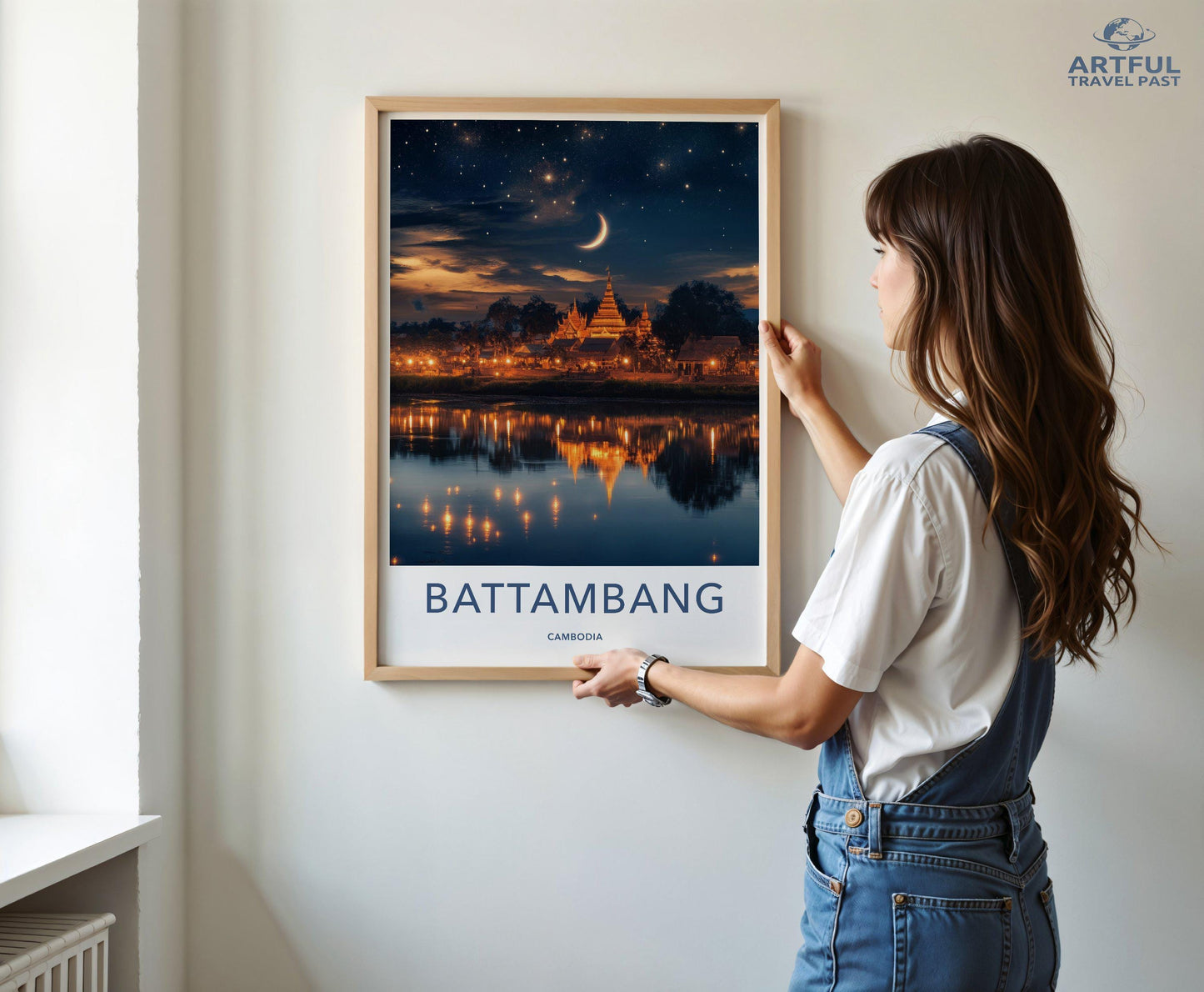 Battambang Poster - Cambodia Wall Art
