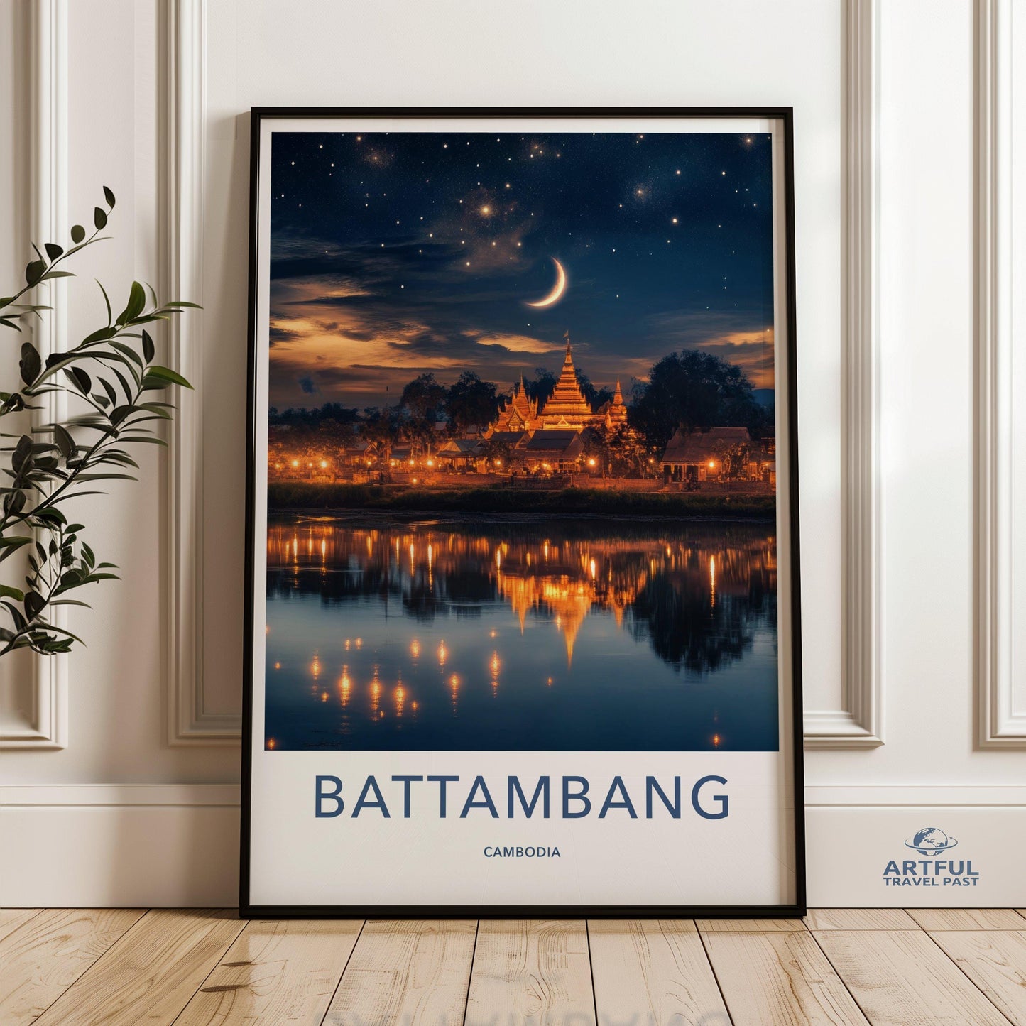 Battambang Poster - Cambodia Wall Art