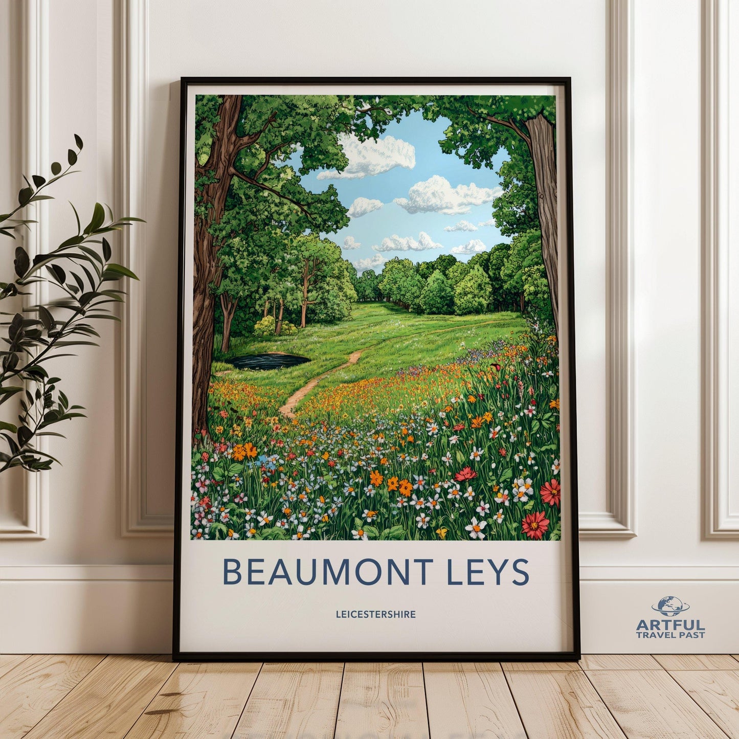Beaumont Leys Poster - Leicestershire Wall Art