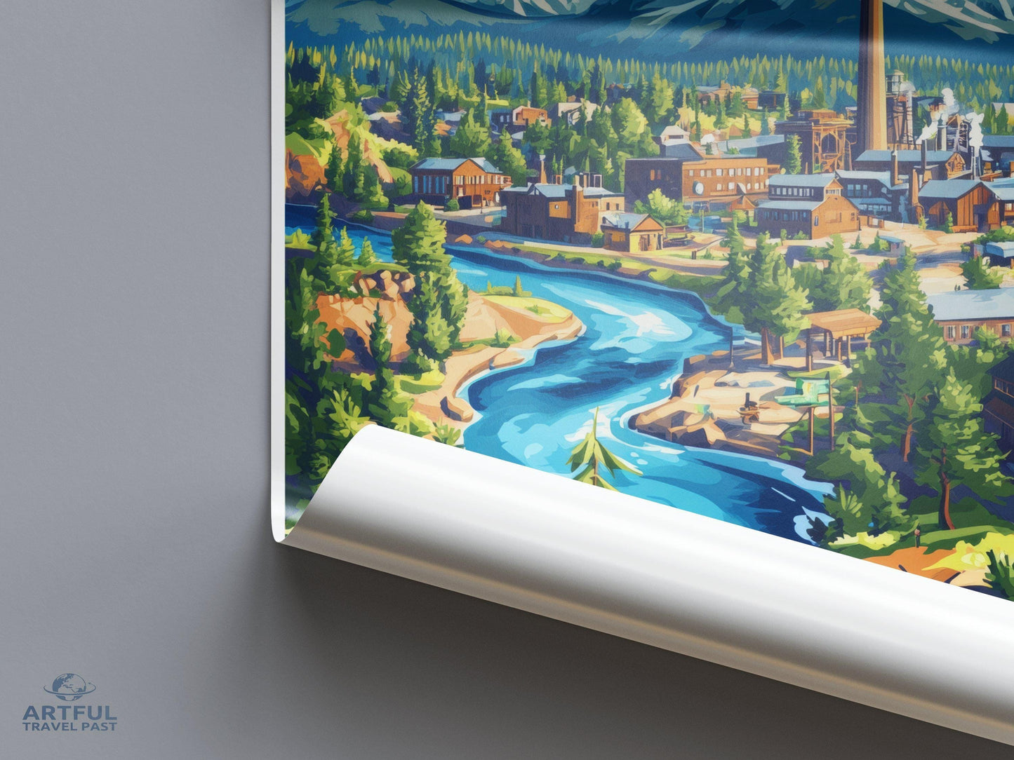 Bend Poster | Oregon Wall Art | America Decor