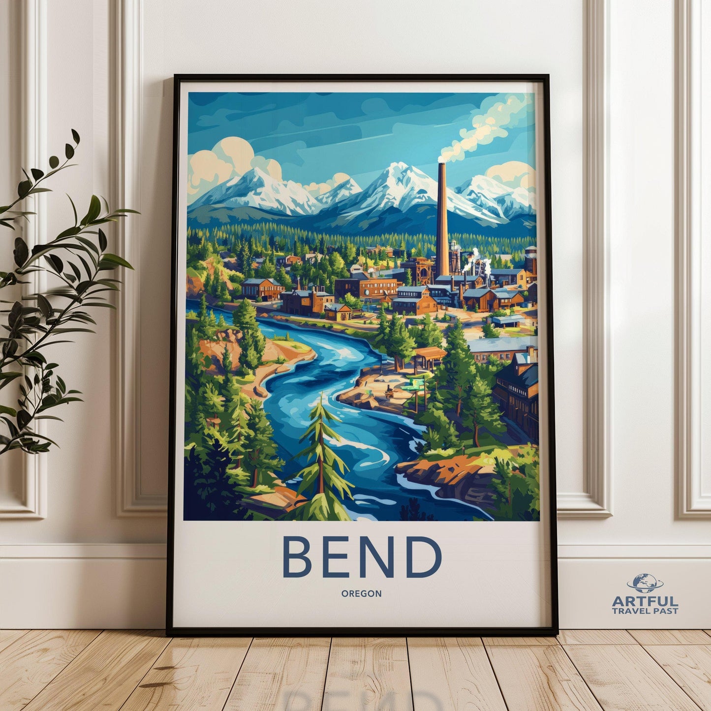 Bend Poster | Oregon Wall Art | America Decor