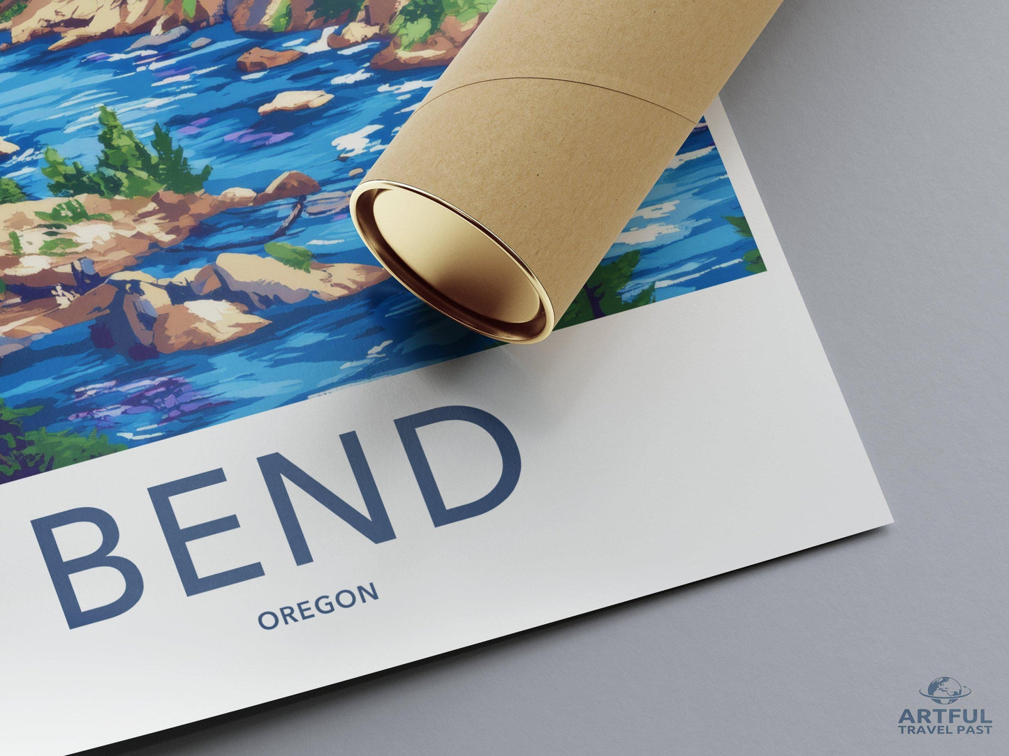 Bend Poster | Oregon Wall Art | America Decor