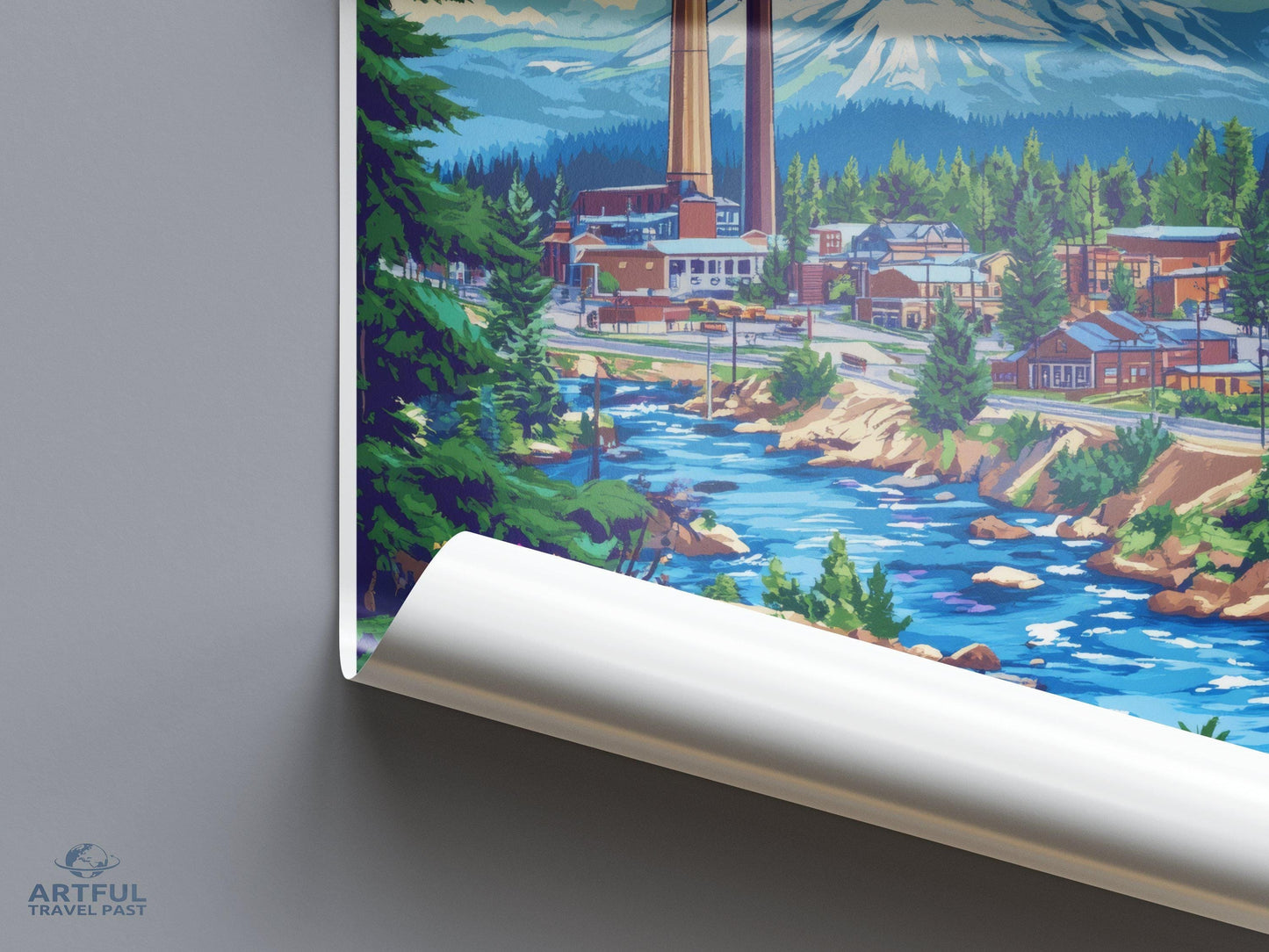 Bend Poster | Oregon Wall Art | America Decor