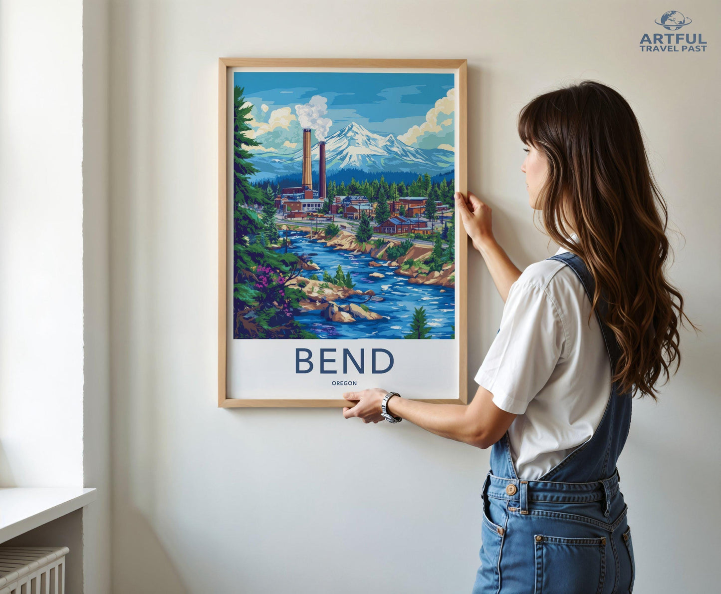 Bend Poster | Oregon Wall Art | America Decor