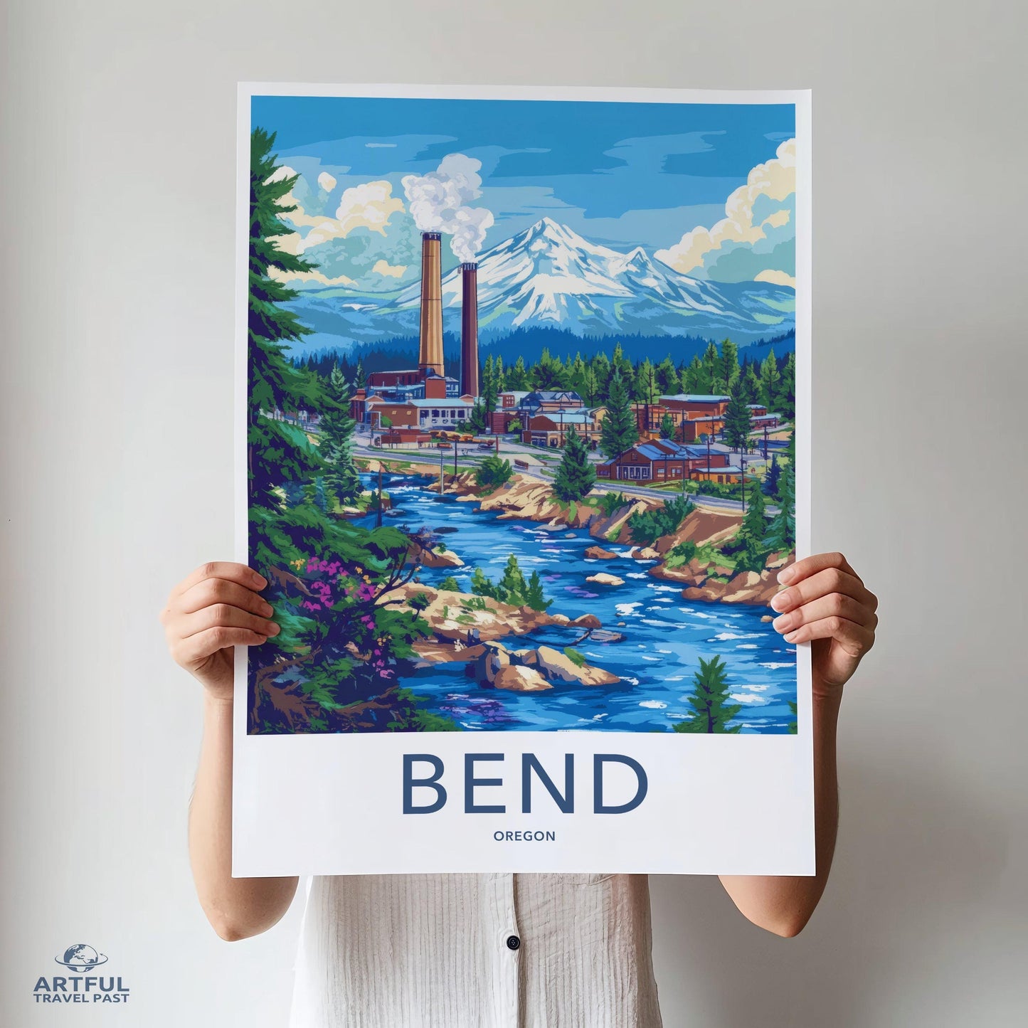 Bend Poster | Oregon Wall Art | America Decor