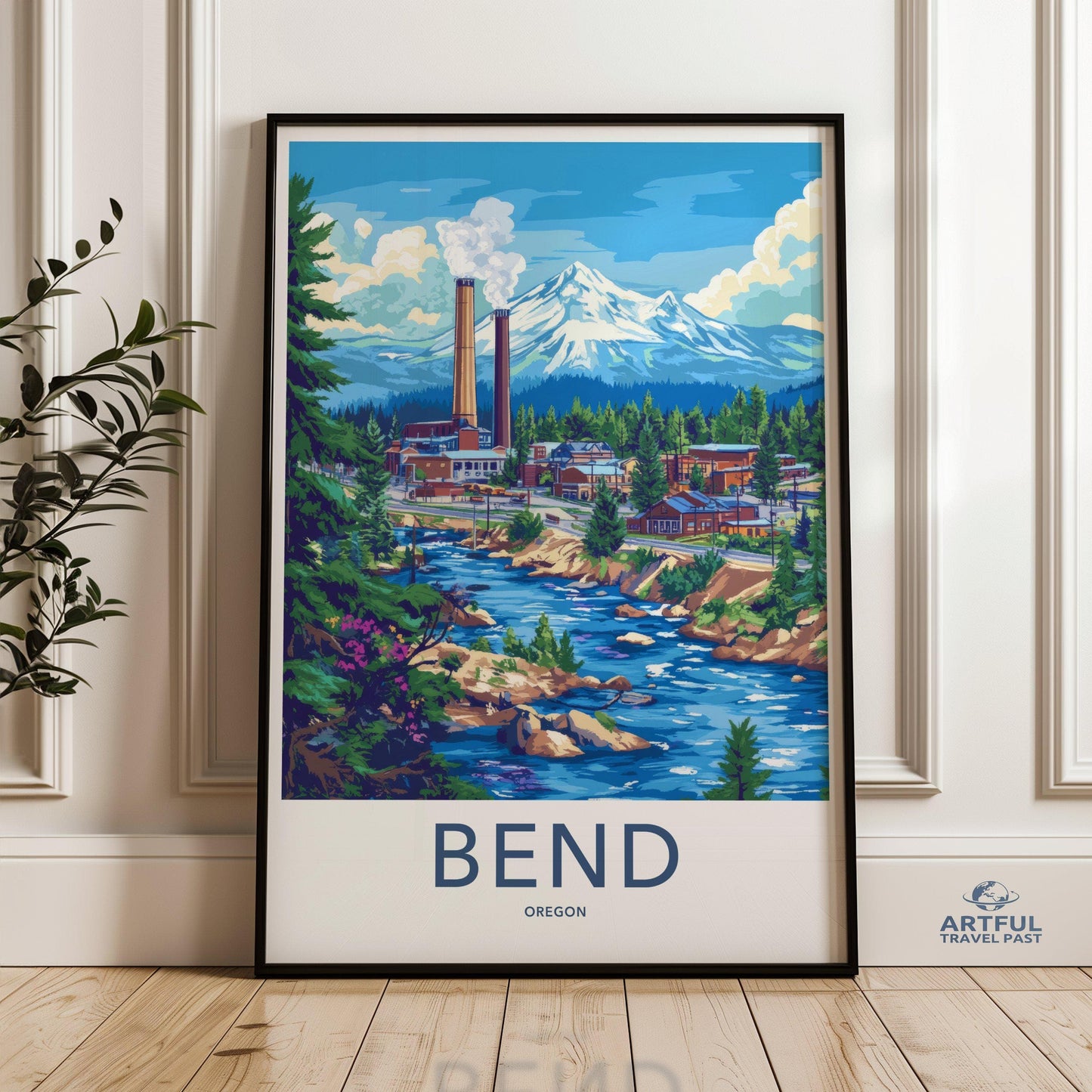 Bend Poster | Oregon Wall Art | America Decor