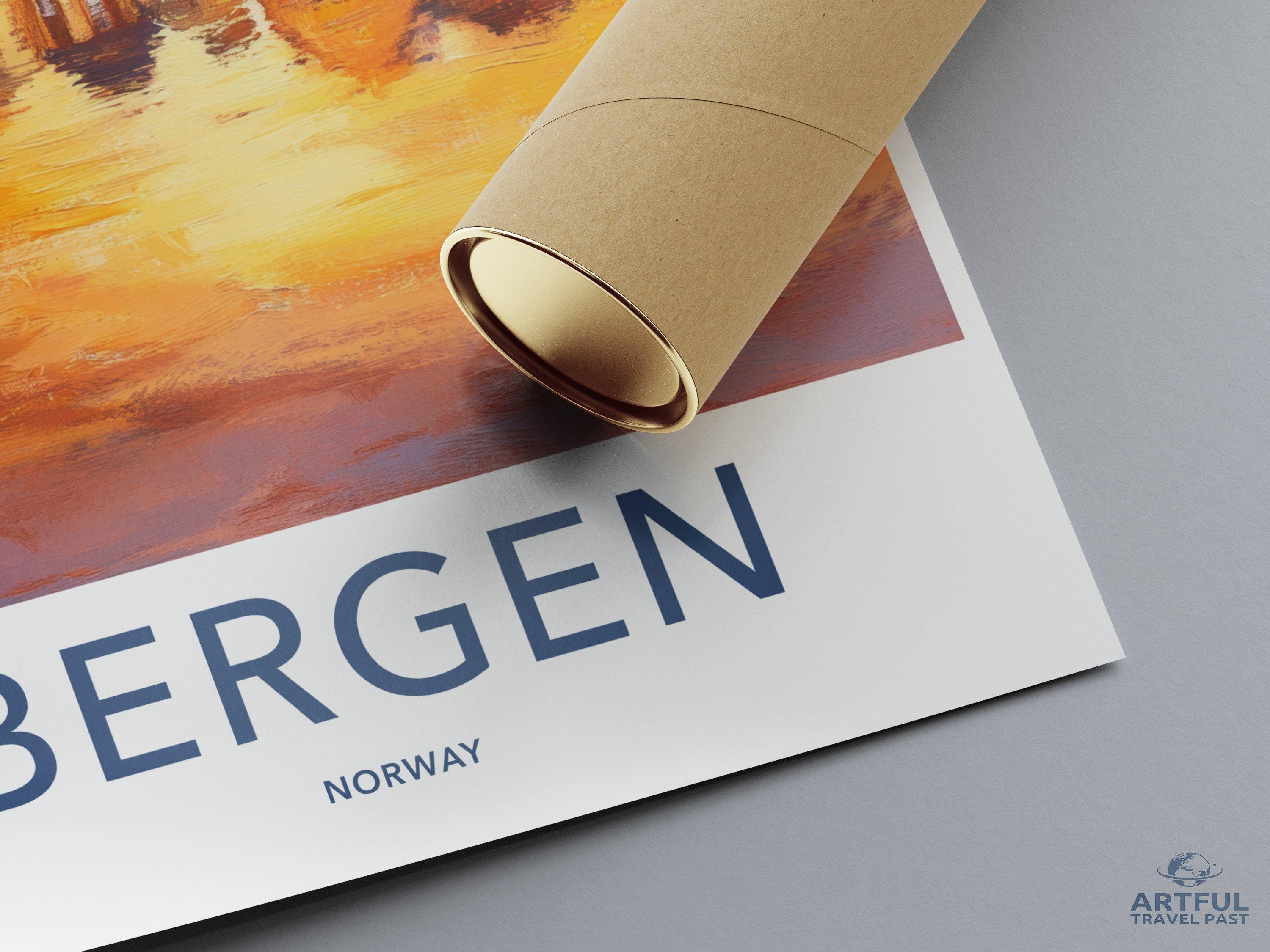 Bergen Poster - Norway Wall Art