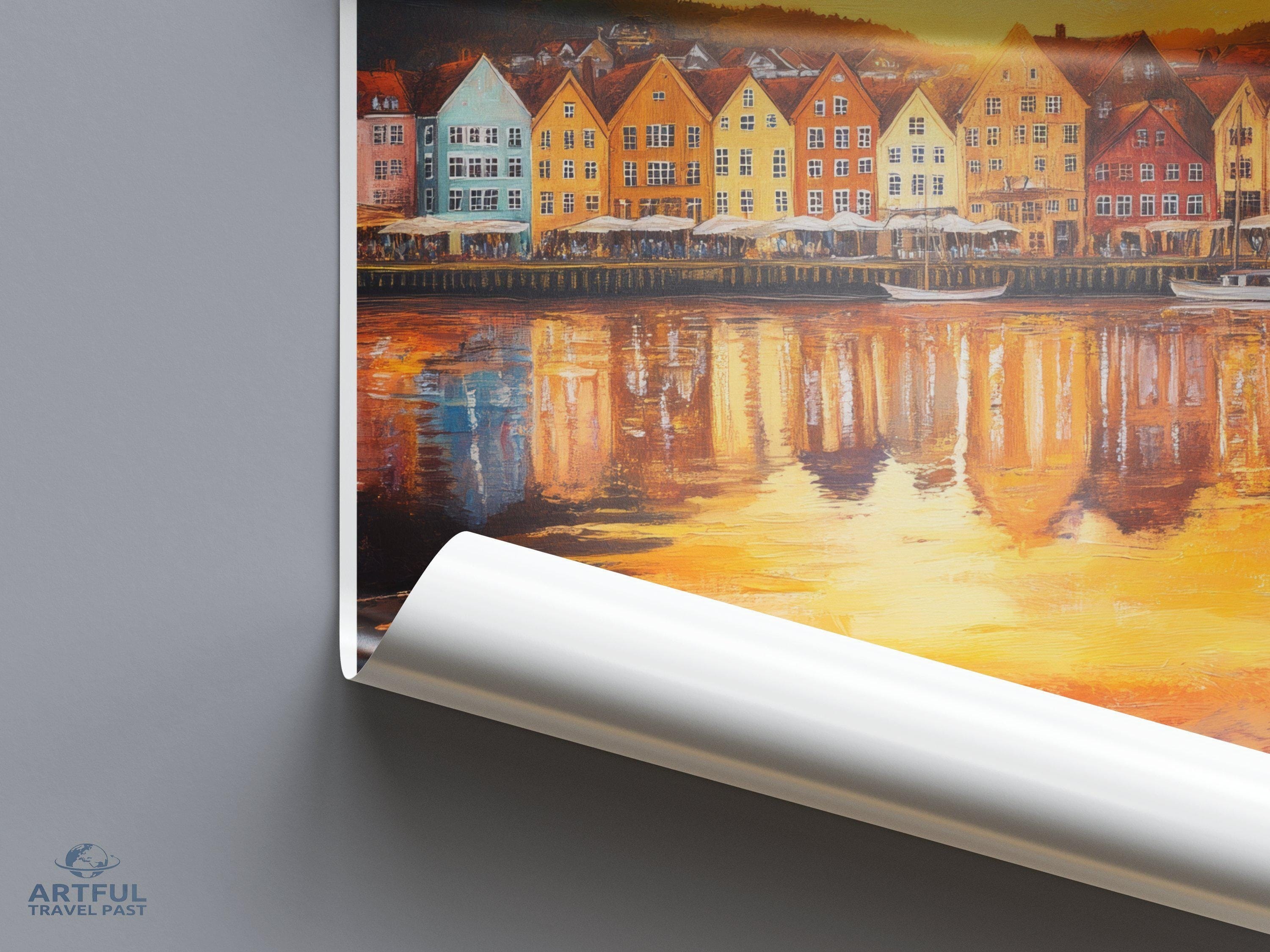 Bergen Poster - Norway Wall Art