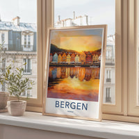Bergen Poster - Norway Wall Art