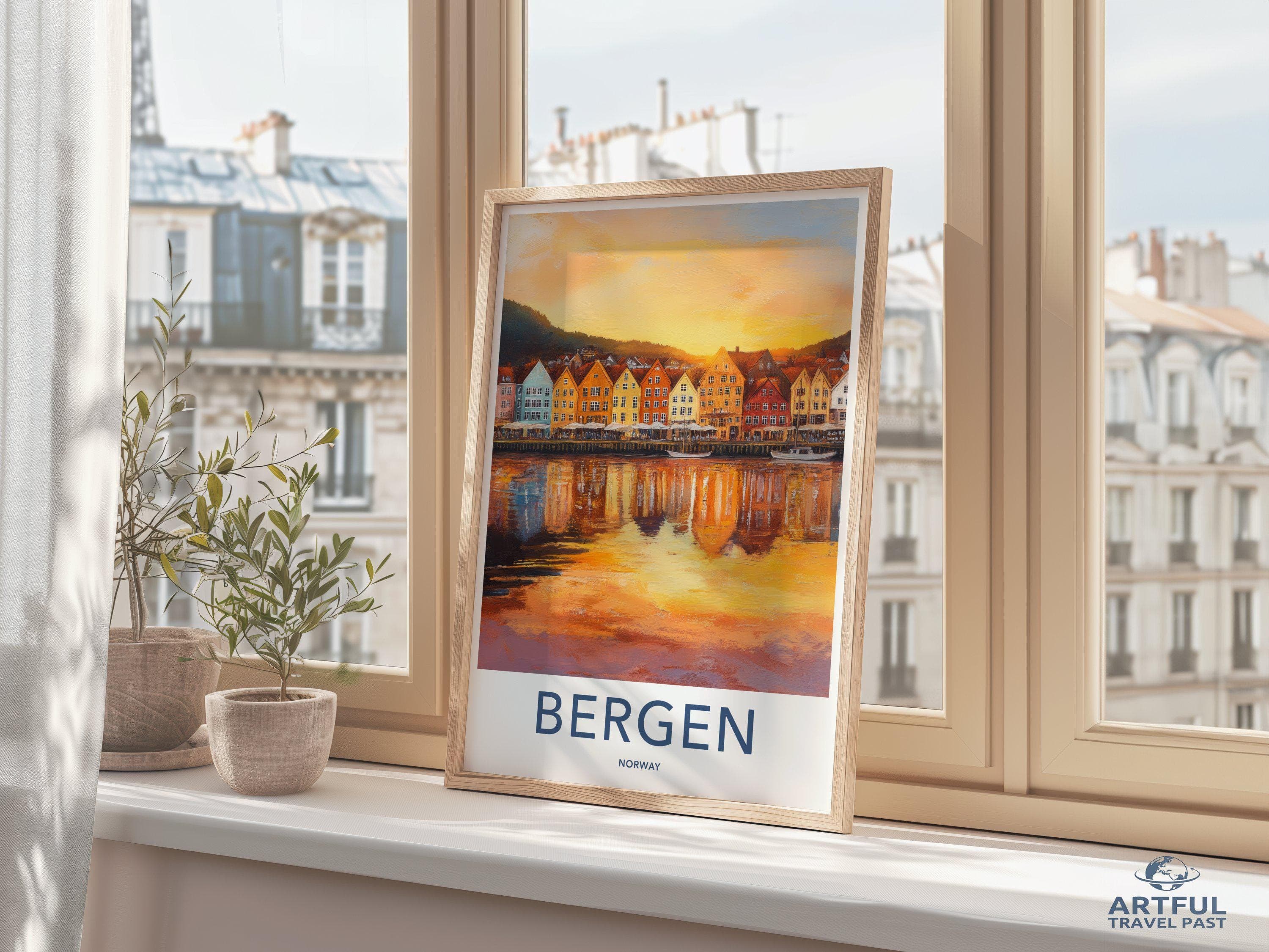 Bergen Poster - Norway Wall Art