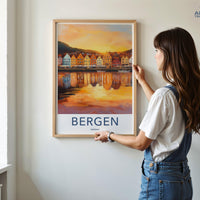 Bergen Poster - Norway Wall Art