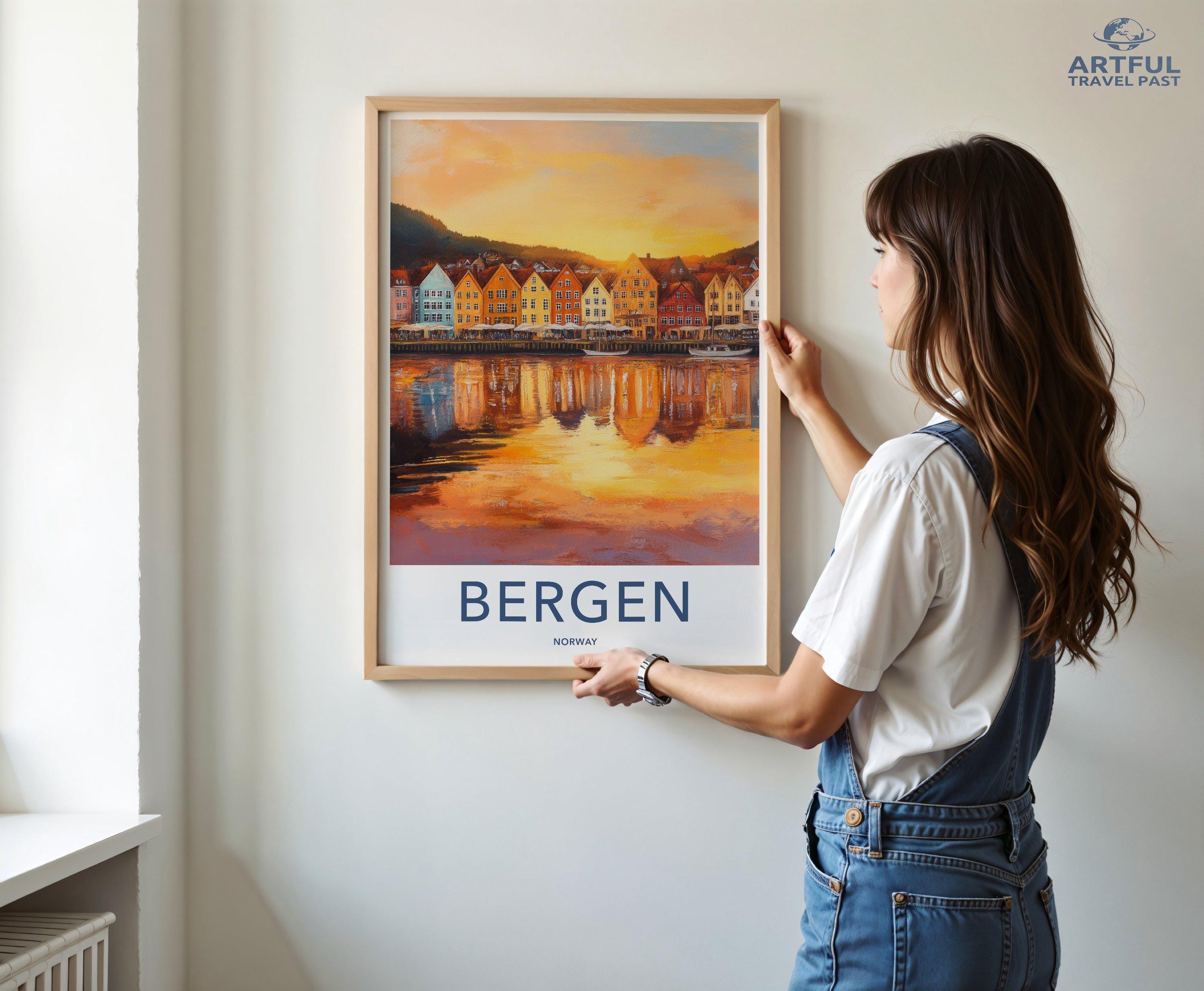 Bergen Poster - Norway Wall Art