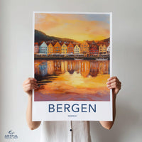 Bergen Poster - Norway Wall Art