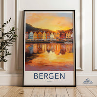 Bergen Poster - Norway Wall Art