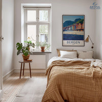 Bergen Poster - Norway Wall Art