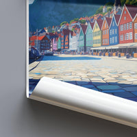 Bergen Poster - Norway Wall Art