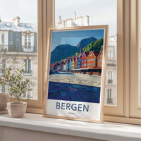 Bergen Poster - Norway Wall Art
