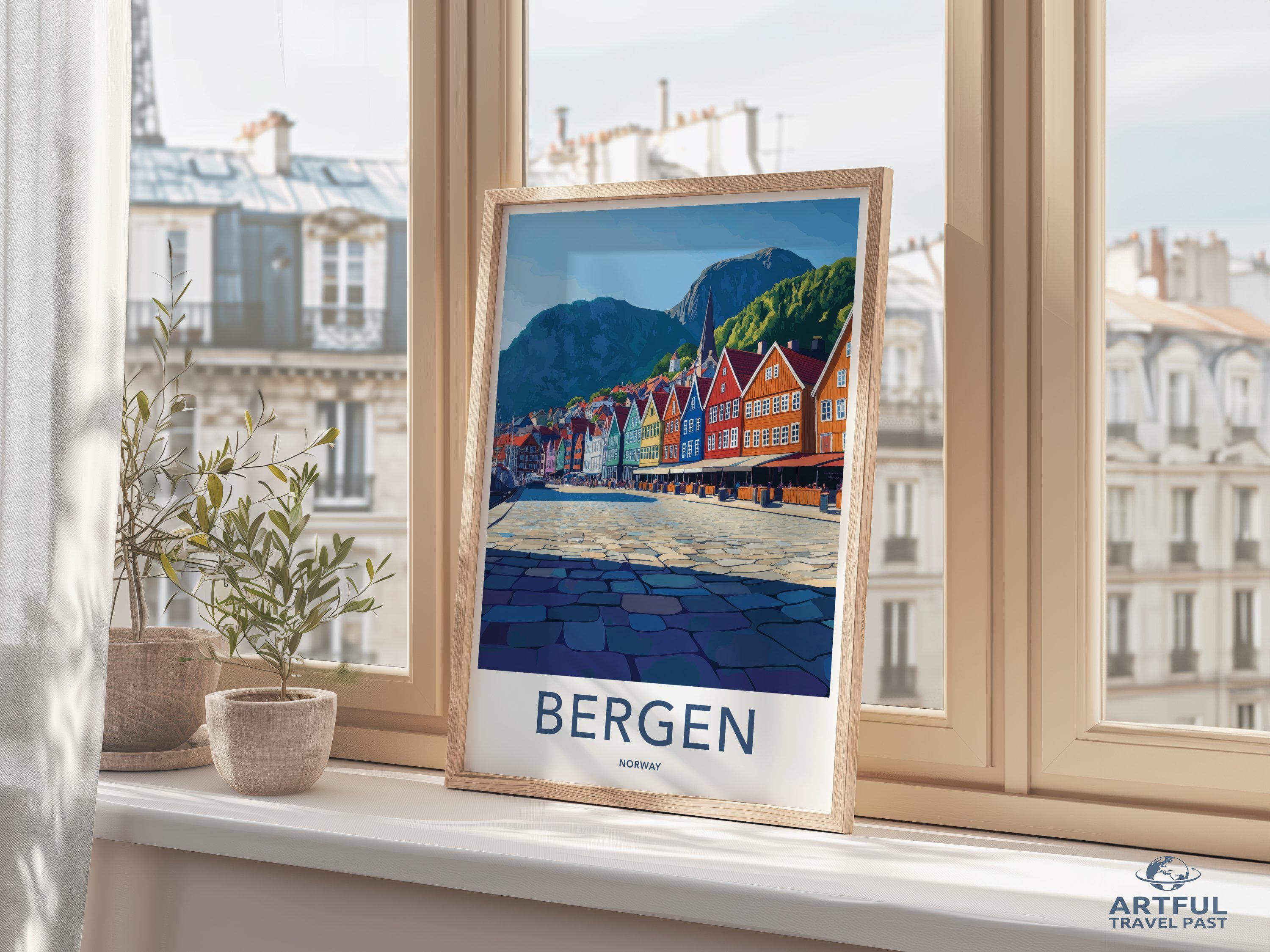 Bergen Poster - Norway Wall Art