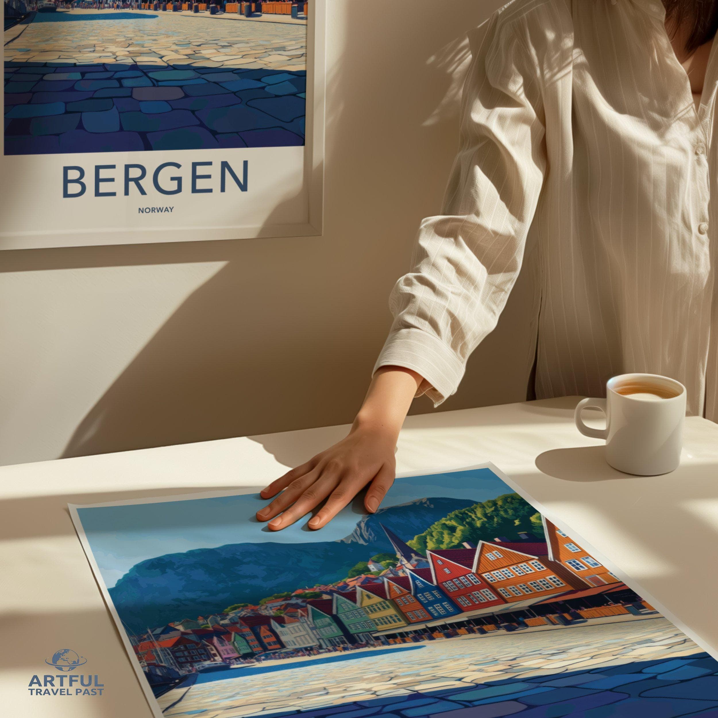 Bergen Poster - Norway Wall Art