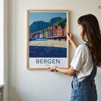 Bergen Poster - Norway Wall Art