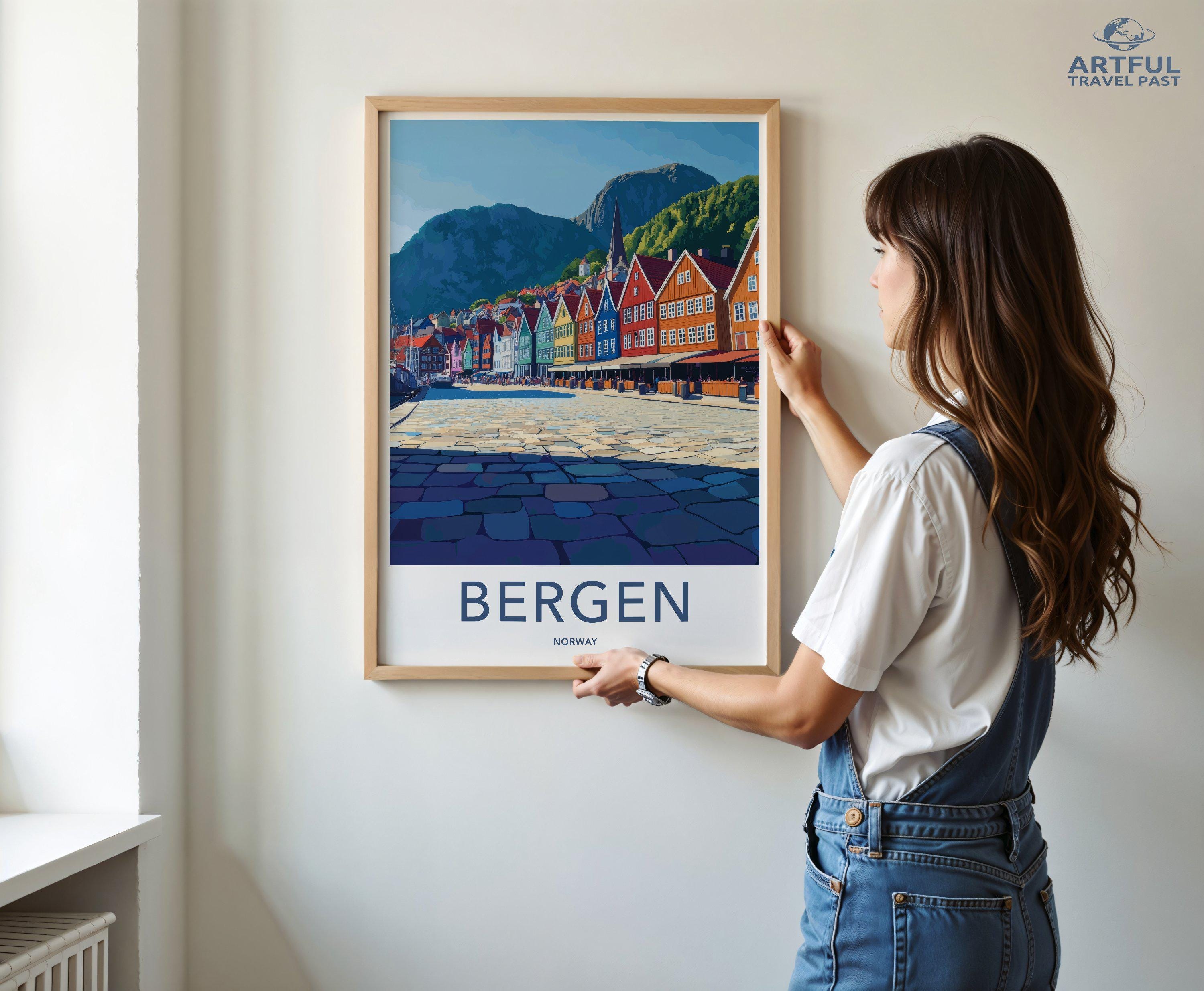 Bergen Poster - Norway Wall Art