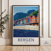 Bergen Poster - Norway Wall Art