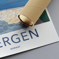 Bergen Poster - Norway Wall Art